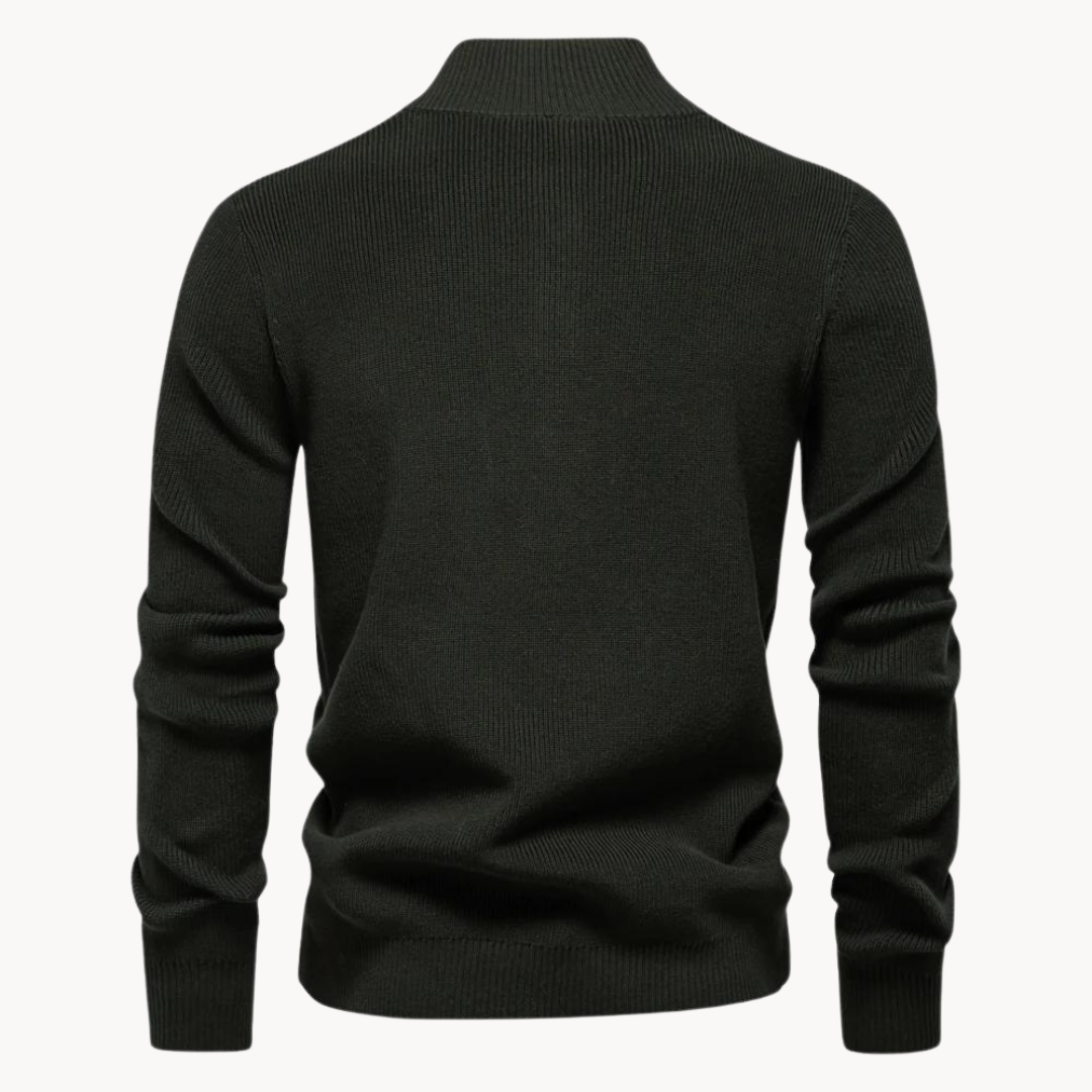 Ashton Button Mockneck Sweater